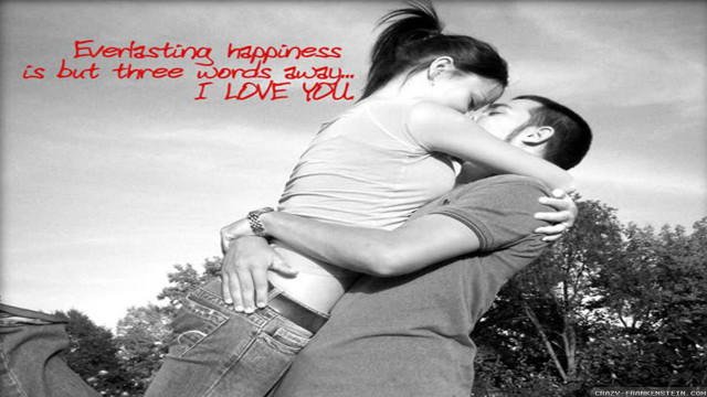 Man woman hug everlasting happiness free wallpaper for desktop - medium preview image