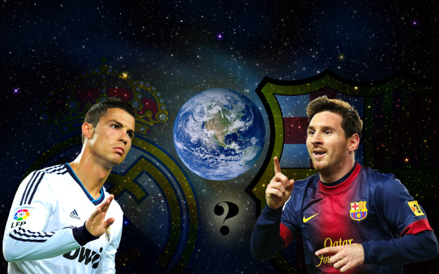 Soccer players pointing at earth free wallpaper for desktop - medium preview image