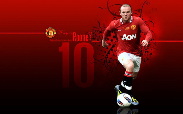Man red shirt kicking soccer #4 free wallpaper for desktop - medium preview image