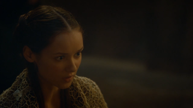 Woman ponytail dark room serious free wallpaper for desktop - medium preview image