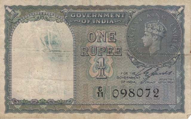 One rupee note portrait man free wallpaper for desktop - medium preview image