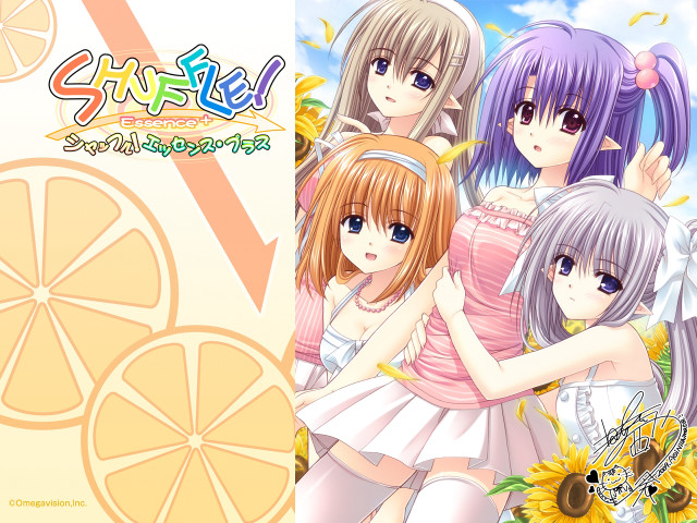 Girls lemon slice sunflower group free wallpaper for desktop - medium preview image