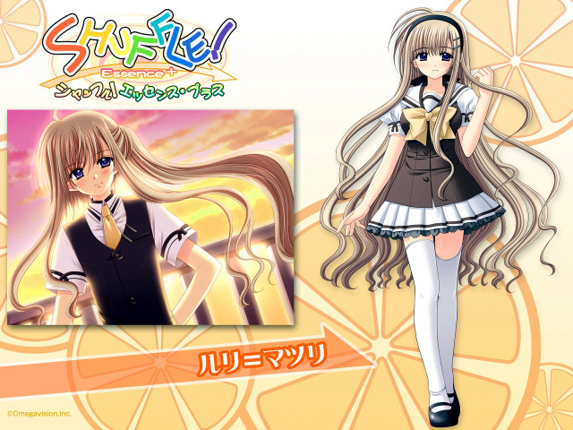 Girl short dress long hair free wallpaper for desktop - medium preview image