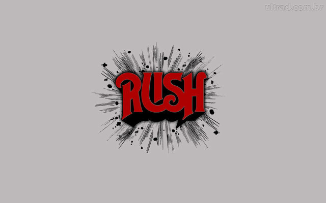 Red black logo rush splattered free wallpaper for desktop - medium preview image