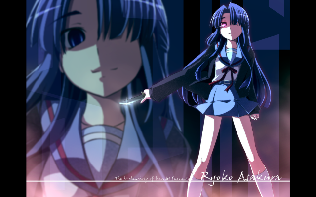 Girl short skirt jacket sword #2 free wallpaper for desktop - medium preview image