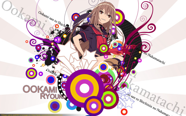 Girl colorful background flower hair free wallpaper for desktop - medium preview image