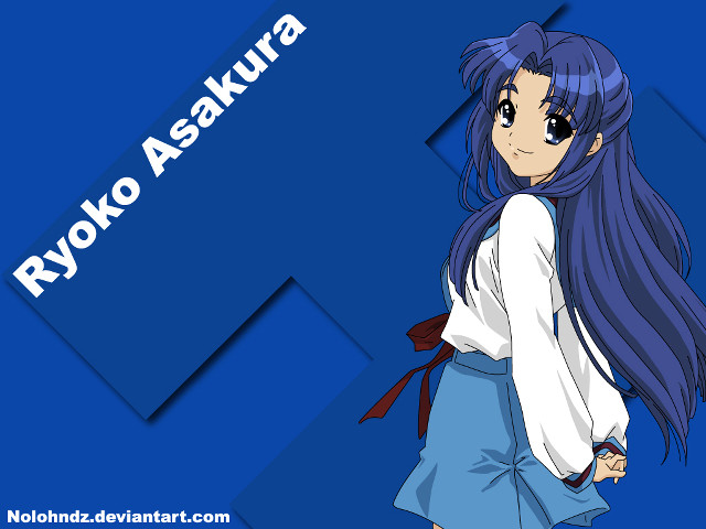 Kyyoka akura anime girl blue free wallpaper for desktop - medium preview image