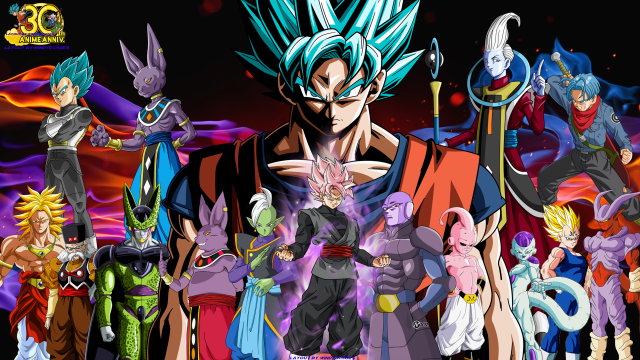 Dragon ball characters group black #2 free wallpaper for desktop - medium preview image