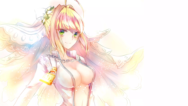 Cartoon woman angel wings beer free wallpaper for desktop - medium preview image