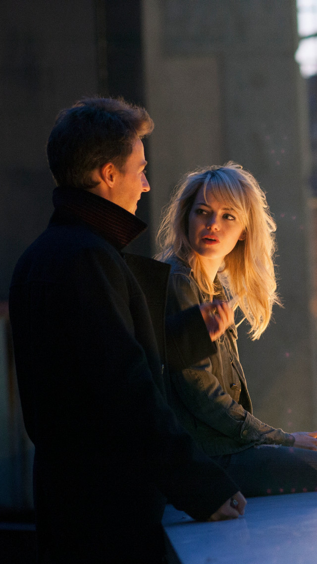 Man woman sitting ledge looking free wallpaper for mobile - medium preview image