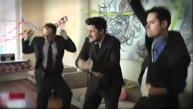 Three men in suits playing free wallpaper for desktop - medium preview image