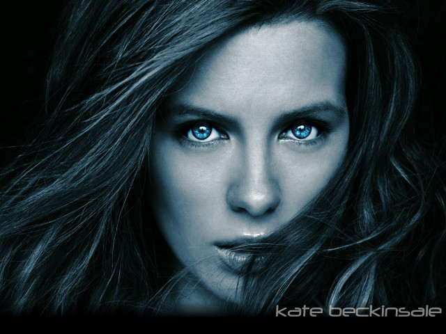 Woman blue eyes long hair #7 free wallpaper for desktop - medium preview image