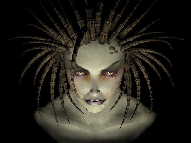 Weird hair weird face weird free wallpaper for desktop - medium preview image