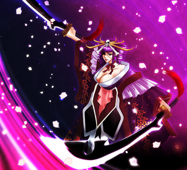 Woman purple dress sword purple free wallpaper for tablet - medium preview image