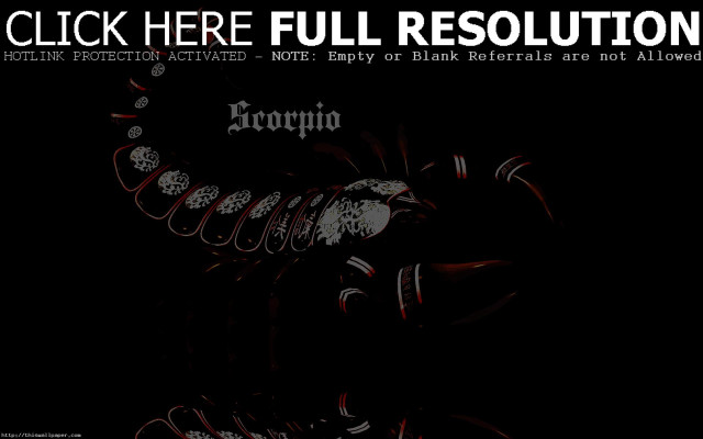 Black background red white text free wallpaper for desktop - medium preview image