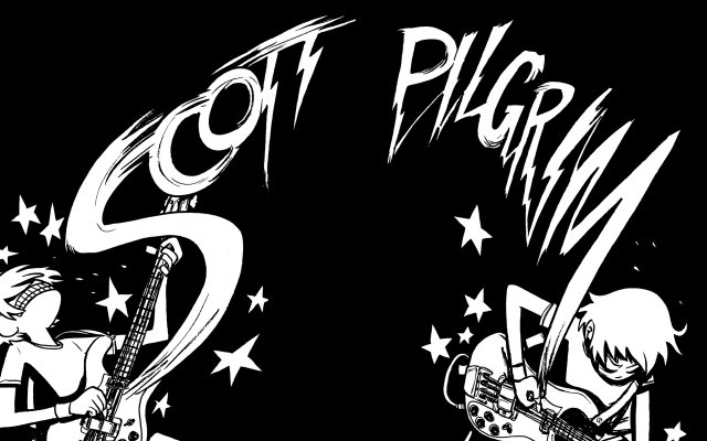 Black white drawing person playing free wallpaper for desktop - medium preview image