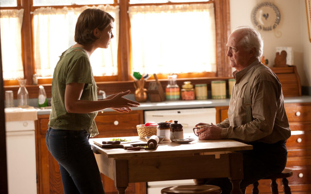 Woman man kitchen table wooden free wallpaper for desktop - medium preview image