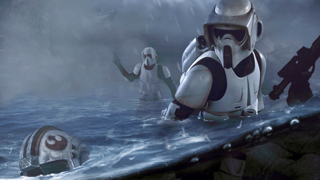 People water stormtrooper background foreground free wallpaper for desktop - medium preview image