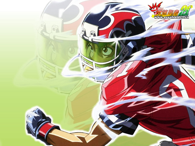 Football player running green background free wallpaper for desktop - medium preview image