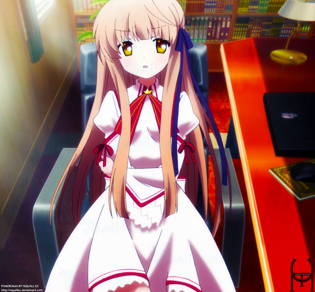 Girl white dress library red free wallpaper for tablet - medium preview image