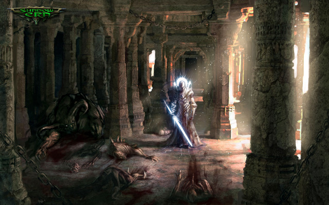 Man dark room sword demon #2 free wallpaper for desktop - medium preview image