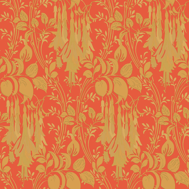 Red yellow floral leaves autumn free wallpaper for tablet - medium preview image
