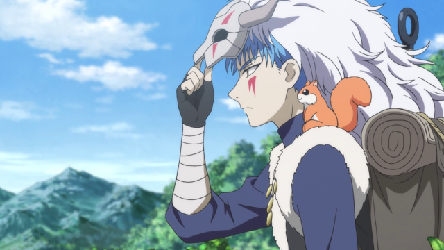 Person backpack cat sky mountains free wallpaper for desktop - medium preview image