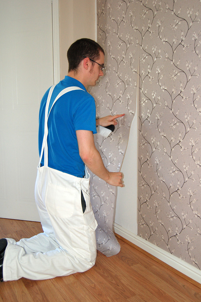 Man painting wall roller brush #4 free wallpaper for mobile - medium preview image