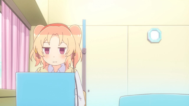 Girl laptop room open door free wallpaper for desktop - medium preview image