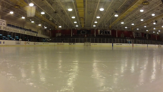 Hockey rink lights bench goal free wallpaper for desktop - medium preview image