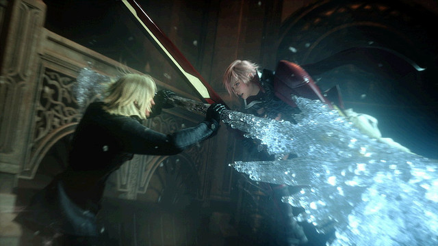 Woman sword dark room man free wallpaper for desktop - medium preview image