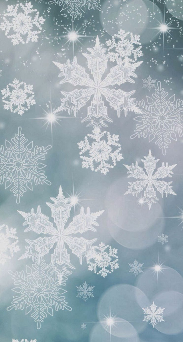 Snowflake background blurry surface snowflakes free wallpaper for mobile - medium preview image