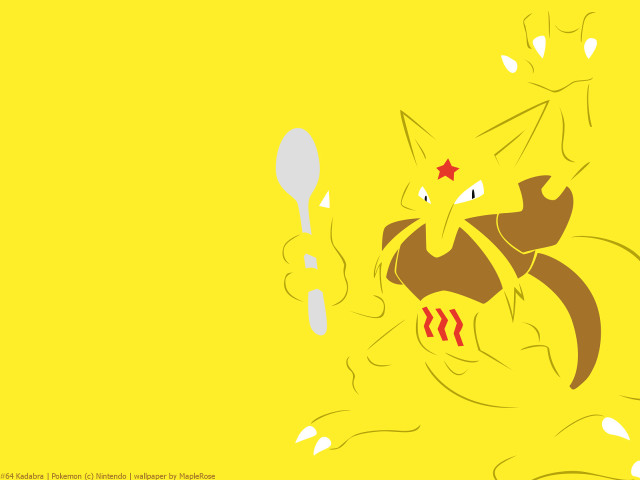 Cartoon character holding spoon red free wallpaper for desktop - medium preview image