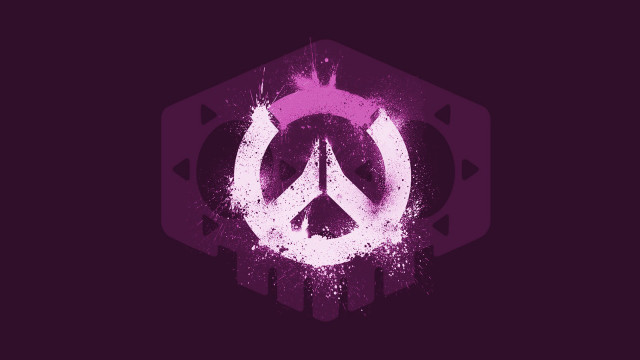 Peace sign purple hexagonal background free wallpaper for desktop - medium preview image