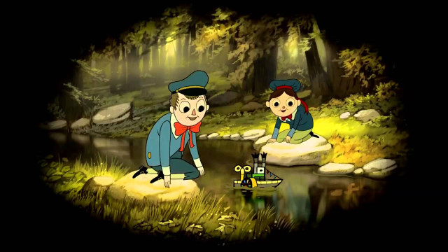 Cartoon characters playing woods river free wallpaper for desktop - medium preview image