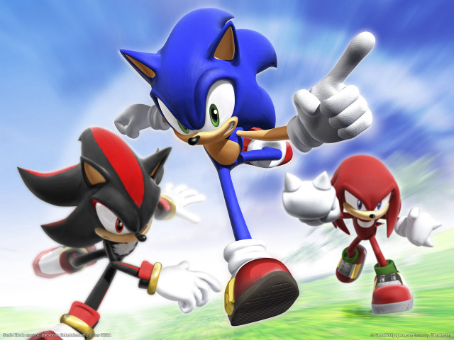 Sonic knuckles cartoon scene sky free wallpaper for desktop - medium preview image