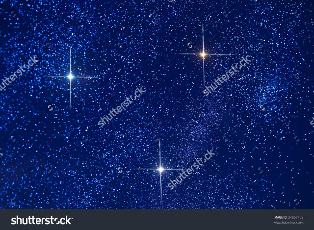 Night sky stars blue background free wallpaper for desktop - medium preview image