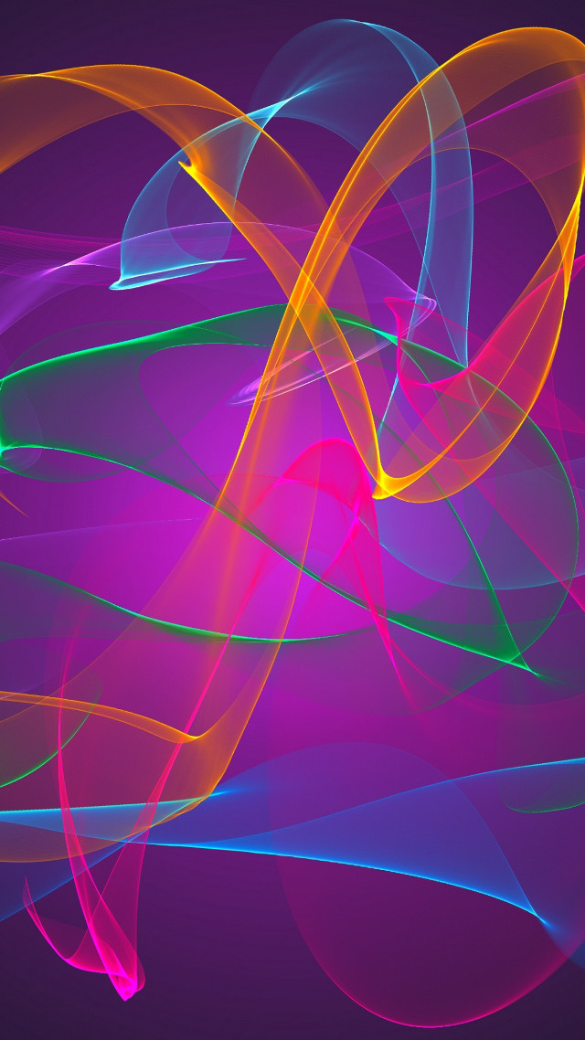 Colorful abstract background swirl glowing free wallpaper for mobile - medium preview image
