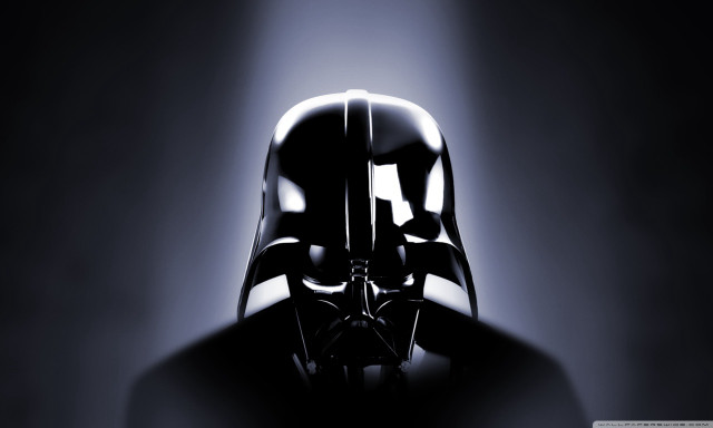 Darth vader helmet black white #3 free wallpaper for desktop - medium preview image