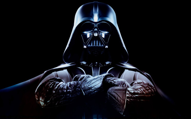 Darth vader poster hands folded free wallpaper for desktop - medium preview image
