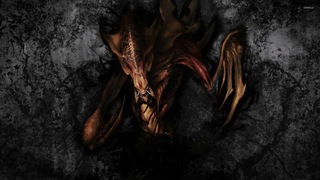 Demonic demon large wings face free wallpaper for desktop - medium preview image