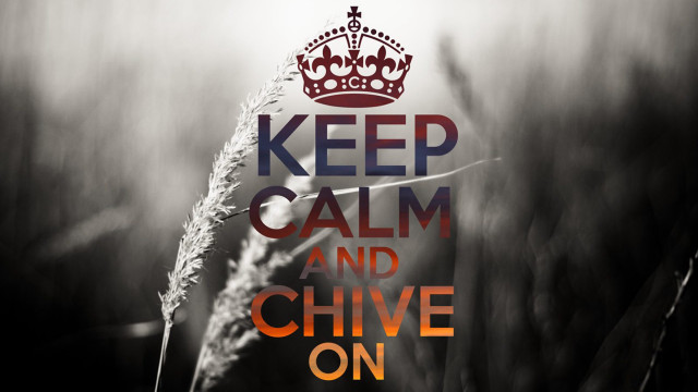 Keep calm chive on crown free wallpaper for desktop - medium preview image