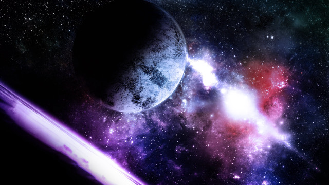 Space scene distant object foreground #11 free wallpaper for desktop - medium preview image