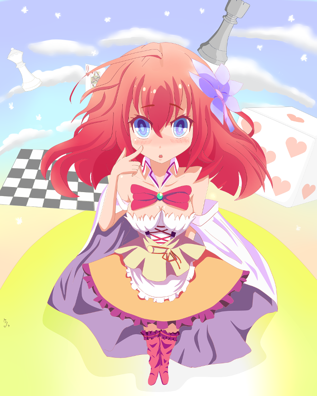 Girl red hair blue eyes free wallpaper for mobile - medium preview image