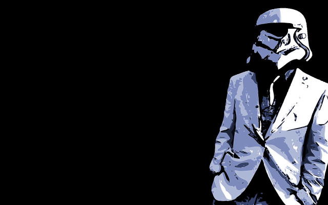 Man suit tie helmet cigarette free wallpaper for desktop - medium preview image