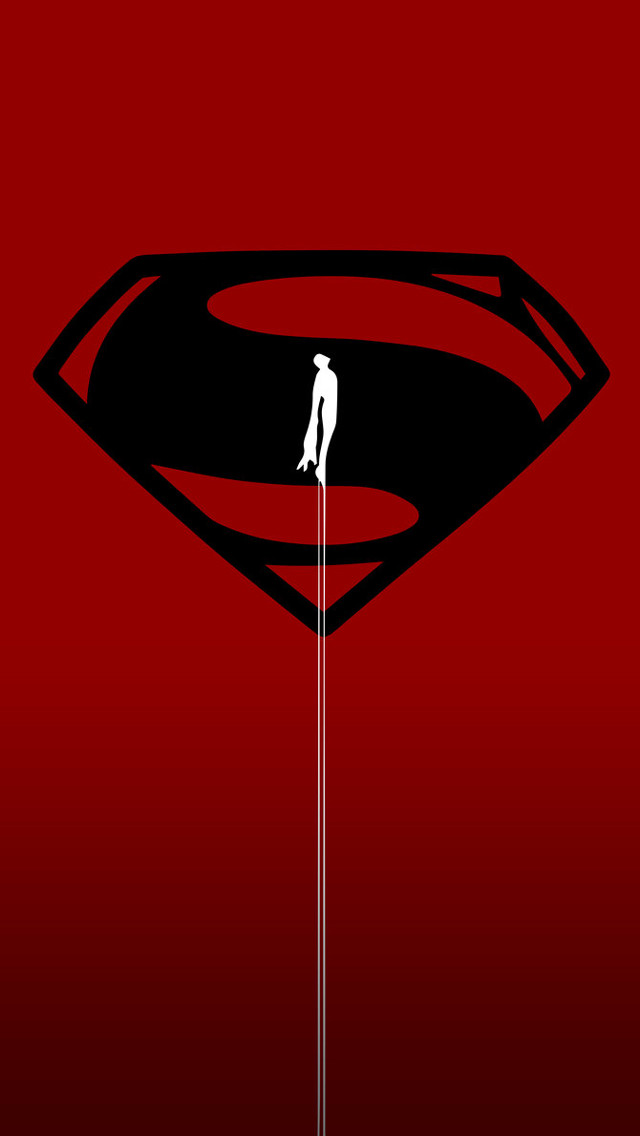 Man pole superman logo poster free wallpaper for mobile - medium preview image