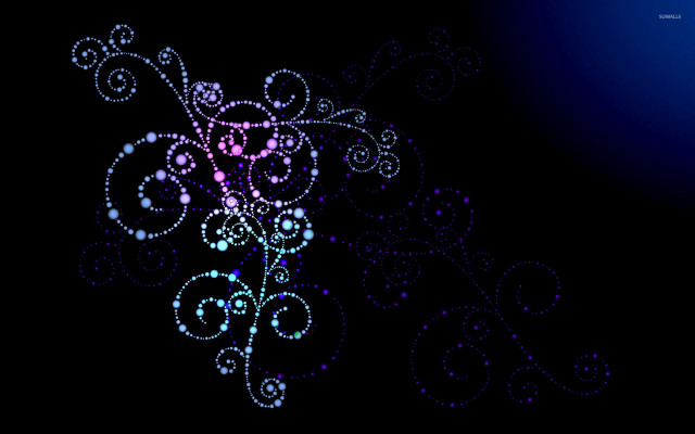 Blue purple background swirls dots free wallpaper for desktop - medium preview image