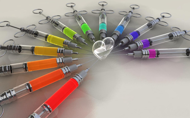 Colored pens scissors table white free wallpaper for desktop - medium preview image