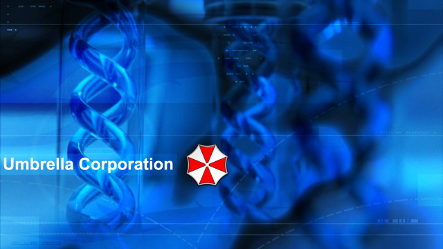 Blue umbrella corporation concept electricity free wallpaper for desktop - medium preview image