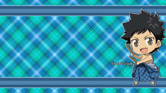 Cartoon boy blue dress tennis free wallpaper for desktop - medium preview image